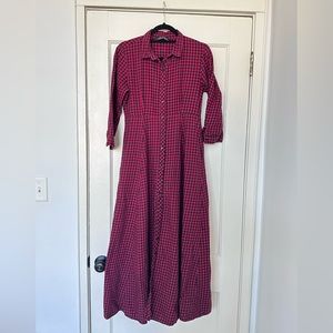 Zara Plaid Maxi
